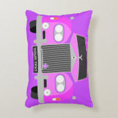 パーソナライズされたクラシックPink British Limousine Car アクセントクッション (正面(垂直))