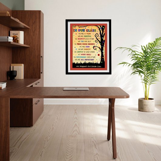 「パーソナライズされたクラスで」やる気を起こさせる教室 ポスター