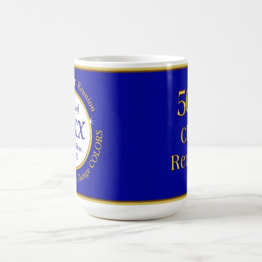 パーソナライズされたクラス懇親会アイディア50年、 コーヒーマグカップ (中央)