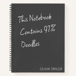 パーソナライズされたクリエイティブな書き物 ユーモア 面白い落書き ノートブック
