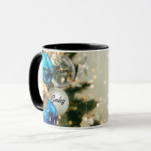 パーソナライズされたクリスマスおばあちゃん マグカップ (正面左)