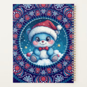 パーソナライズされたクリスマスかわいいベアドットマンダラ プランナー手帳 (裏面)