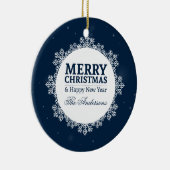 パーソナライズされたクリスマスとお正月 |オーナメント セラミックオーナメント (右)