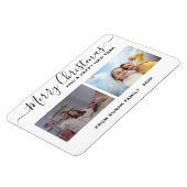 パーソナライズされたクリスマスと休日のフォトマグネット マグネット (左側)