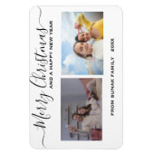 パーソナライズされたクリスマスと休日のフォトマグネット マグネット (縦)