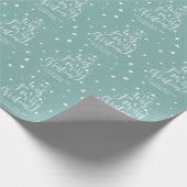 『パーソナライズされたクリスマスのお目出とうございます! ラッピングペーパー (角)