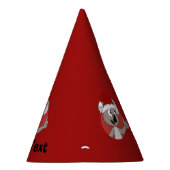 パーソナライズされたクリスマスのコアラ漫画パーティー帽子 パーティーハット (右)