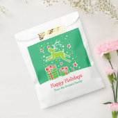 パーソナライズされたクリスマスのトナカイの贈り物のバッグ フェイバーバッグ (封をした状態)