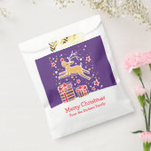 パーソナライズされたクリスマスのトナカイの贈り物のバッグ フェイバーバッグ (封をした状態)