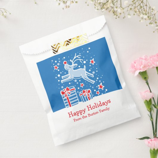 パーソナライズされたクリスマスのトナカイ党の好意バッグ フェイバーバッグ (封をした状態)