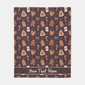 パーソナライズされたクリスマスのフリースブランケット フリースブランケット (正面)