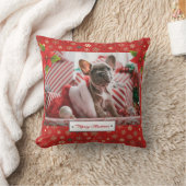 パーソナライズされたクリスマスの写真 クッション (ブランケット)