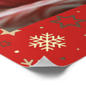 パーソナライズされたクリスマスの写真 ポスター (角)