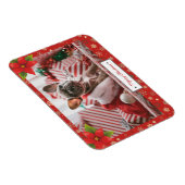 パーソナライズされたクリスマスの写真 マグネット (右側)