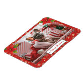 パーソナライズされたクリスマスの写真 マグネット (左側)