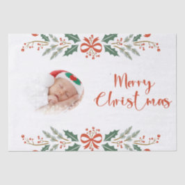 パーソナライズされたクリスマスの写真 薄葉紙