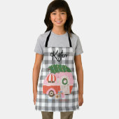 パーソナライズされたクリスマスの子サイズエプロン エプロン (インサイチュ)