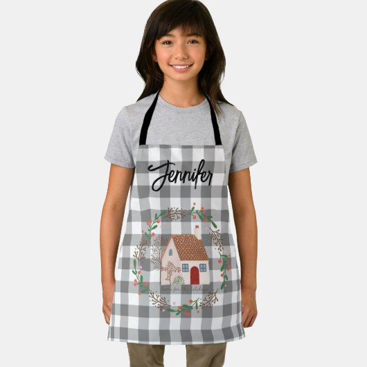 パーソナライズされたクリスマスの子サイズエプロン エプロン (インサイチュ)