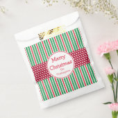 パーソナライズされたクリスマスの抱き枕 フェイバーバッグ (封をした状態)