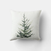 パーソナライズされたクリスマスの木の農家装飾用クッション クッション (裏面)