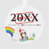 パーソナライズされたクリスマスの木 オーナメント (正面)