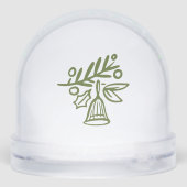 パーソナライズされたクリスマスの落書き モノグラムの花輪 (裏面)