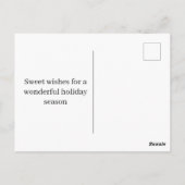 パーソナライズされたクリスマスの郵便配達員ポストオフィス ポストカード (裏面)