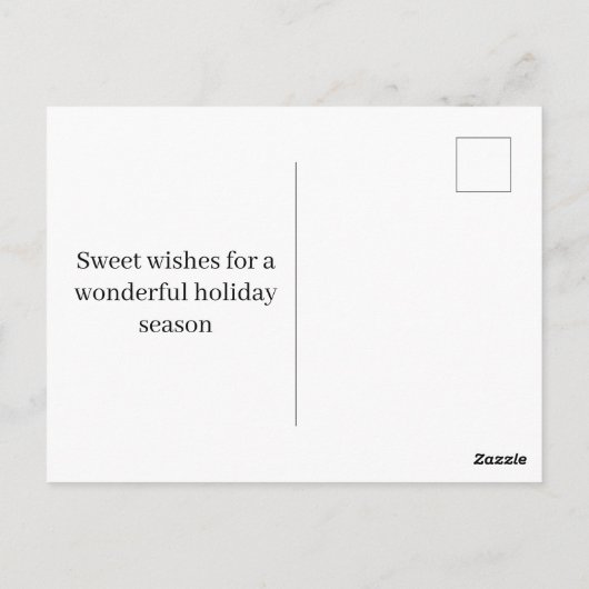 パーソナライズされたクリスマスの郵便配達員 ポストオフィス ポストカード (裏面)