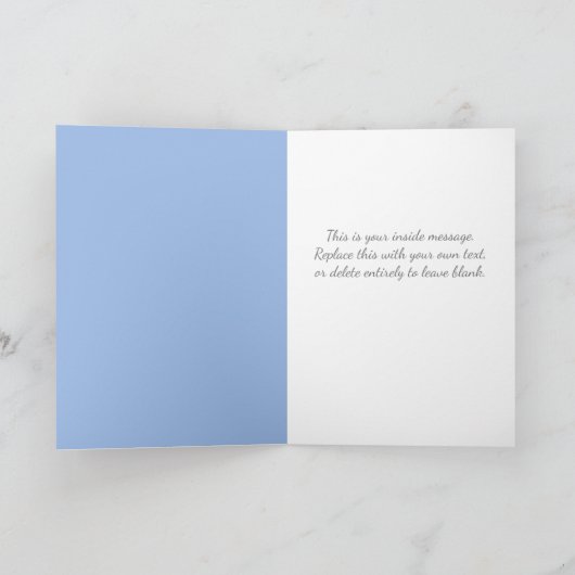 パーソナライズされたクリスマスの雪だるま シーズンカード (内部)