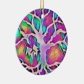 パーソナライズされたクリスマスの飾り木 セラミックオーナメント (右)