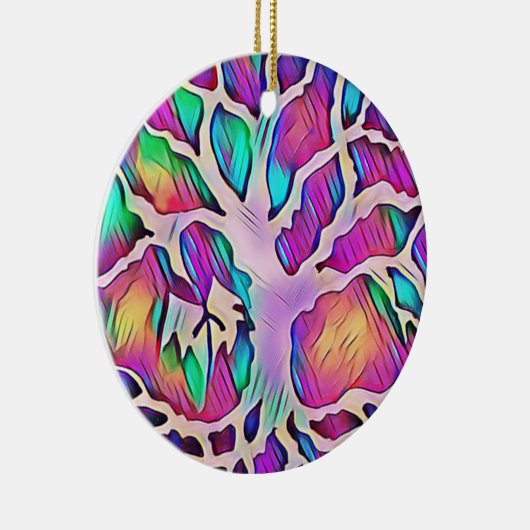 パーソナライズされたクリスマスの飾り木 セラミックオーナメント (右)