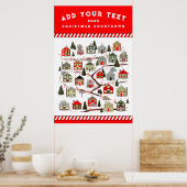 パーソナライズされたクリスマスアドベントカレンダーポスター ポスター (キッチン)