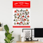 パーソナライズされたクリスマスアドベントカレンダーポスター ポスター (ホームオフィス)