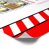 パーソナライズされたクリスマスアドベントカレンダーポスター ポスター (角)