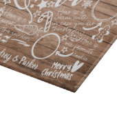 パーソナライズされたクリスマスイブトリート用サンタトレイ カッティングボード (角)