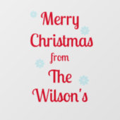 パーソナライズされたクリスマスウィンドウ ウィンドウサイン (シート)