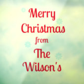 パーソナライズされたクリスマスウィンドウ ウィンドウサイン (シート3)