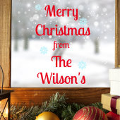 パーソナライズされたクリスマスウィンドウ ウィンドウサイン