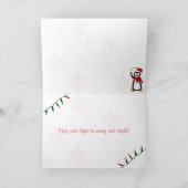 パーソナライズされたクリスマスオーナメントフォトカード4 シーズンカード (内部)