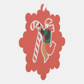 パーソナライズされたクリスマスオーナメント - かわいいホリデー オーナメントカード (右)