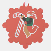 パーソナライズされたクリスマスオーナメント - かわいいホリデー オーナメントカード (正面)