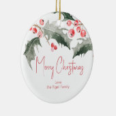 パーソナライズされたクリスマスオーナメント セラミックオーナメント (右)