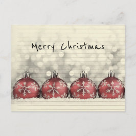 パーソナライズされたクリスマスオーナメント ポストカード