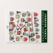 パーソナライズされたクリスマスカウントダウンジグソーパズル ジグソーパズル (横)