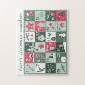 パーソナライズされたクリスマスカウントダウンパズル ジグソーパズル (縦)