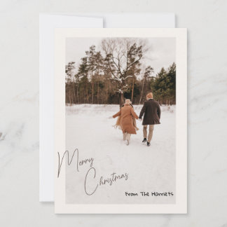 パーソナライズされたクリスマスカード友達/家族クリスマス シーズンカード