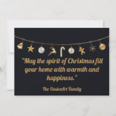 パーソナライズされたクリスマスカード シーズンカード (正面)