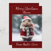 パーソナライズされたクリスマスカード シーズンカード (正面/裏面)