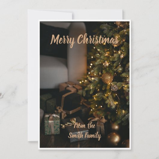 パーソナライズされたクリスマスカード シーズンカード (正面)