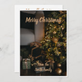 パーソナライズされたクリスマスカード シーズンカード (正面/裏面)